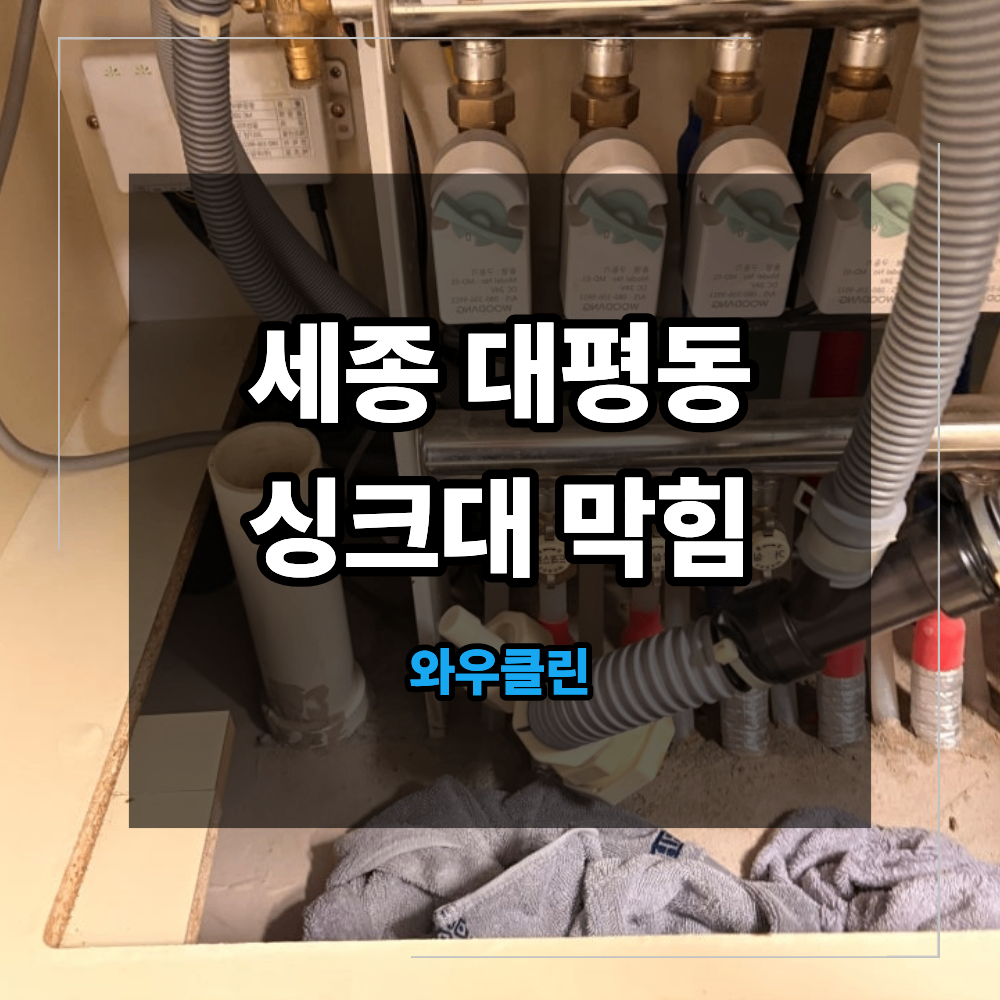 세종 대평동 싱크대 막힘 배관 청소 로 해결