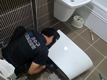 변기 물이 차오릅니다 실제 작업 현장